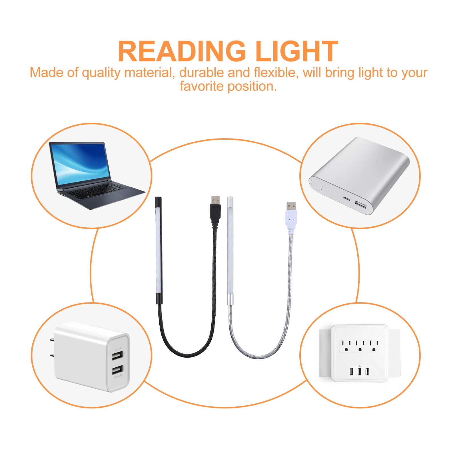 USB LED Reading Lamp Dimmable 360 Degree Flexible Gooseneck Desk Light for Bed Laptop Computer Portable Lightweight 
USB LED Reading Lamp Dimmable 360 Degree Flexible Gooseneck Desk Light for Bed Laptop Computer Portable Lightweight