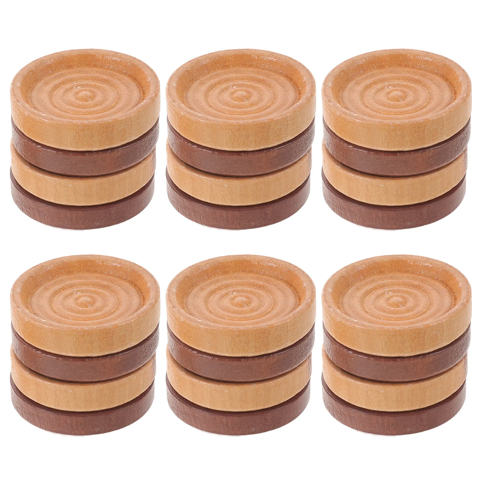 24Pcs Wooden Round Checkers Pieces Natural Wood Carved Stackable Replacement Playing Pieces for Board Games Chess Draughts
24Pcs Wooden Round Checkers Pieces Natural Wood Carved Stackable Replacement Playing Pieces for Board Games Chess Draughts