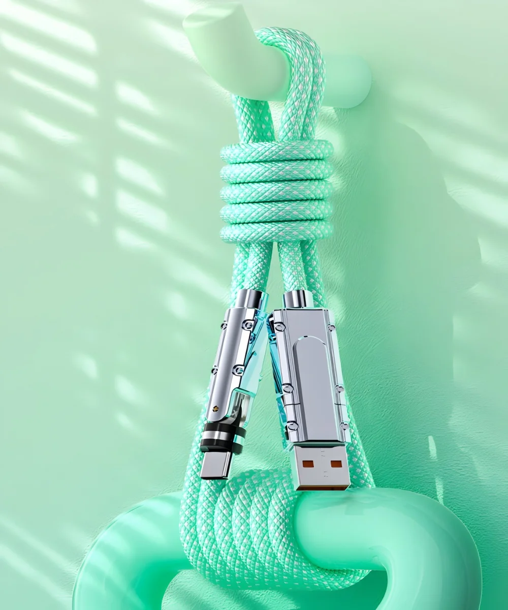 New 2-in-1 Braided Cable Convenient Charging Cable Aluminium Alloy Multi-function Magnetic Quick Charging Cable USB Type-C Port
New 2-in-1 Braided Cable Convenient Charging Cable Aluminium Alloy Multi-function Magnetic Quick Charging Cable USB Type-C Port