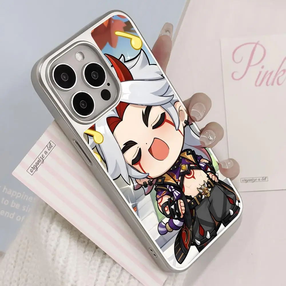 Game GI Arataki Itto Phone Case for iPhone 17 16 15 14 13 12 11 Air Pro Max Plus Electroplated Silver Cover
Game GI Arataki Itto Phone Case for iPhone 17 16 15 14 13 12 11 Air Pro Max Plus Electroplated Silver Cover
