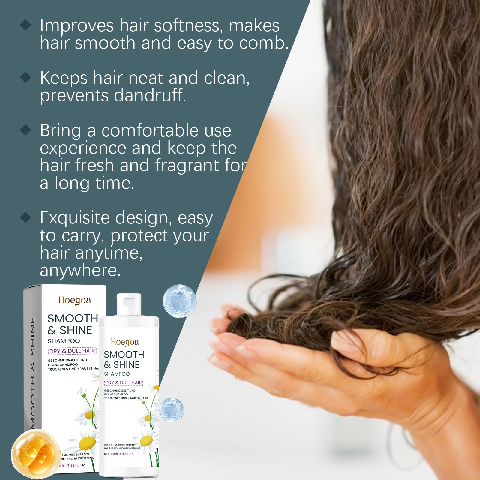 Moisturizing Shampoo Deep Nourish Scalp Prevent Hair Loss Reduce Dandruff Relieve Dry Hair Improve Hair Gloss Chamomile Shampoo
Moisturizing Shampoo Deep Nourish Scalp Prevent Hair Loss Reduce Dandruff Relieve Dry Hair Improve Hair Gloss Chamomile Shampoo