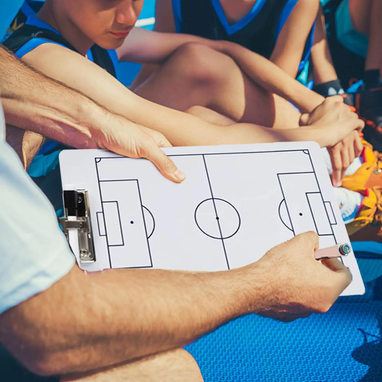 Double Sided Football Clipboard Strategy Tactic Board Guidance Training Aid Portable Soccer Coaches Clipboard for Strategizing
Double Sided Football Clipboard Strategy Tactic Board Guidance Training Aid Portable Soccer Coaches Clipboard for Strategizing