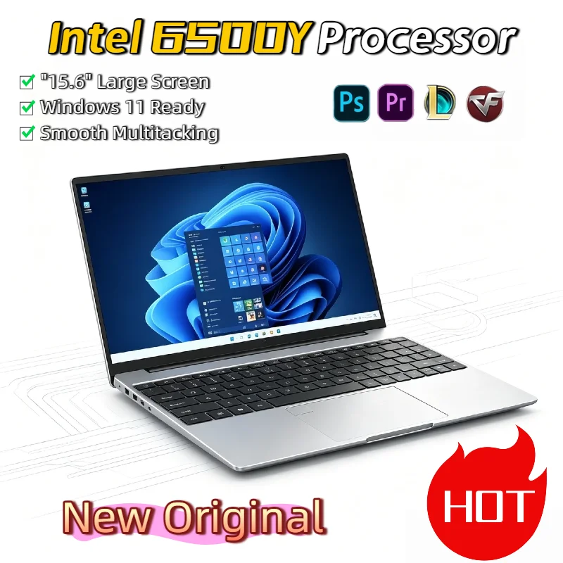 Windows 11 15.6 Inch Laptop Intel 6500Y 32GB RAM 2TB SSD Notebook 5000mAh Backlit Fingerprint Large Screen Gamer PC Office
Windows 11 15.6 Inch Laptop Intel 6500Y 32GB RAM 2TB SSD Notebook 5000mAh Backlit Fingerprint Large Screen Gamer PC Office