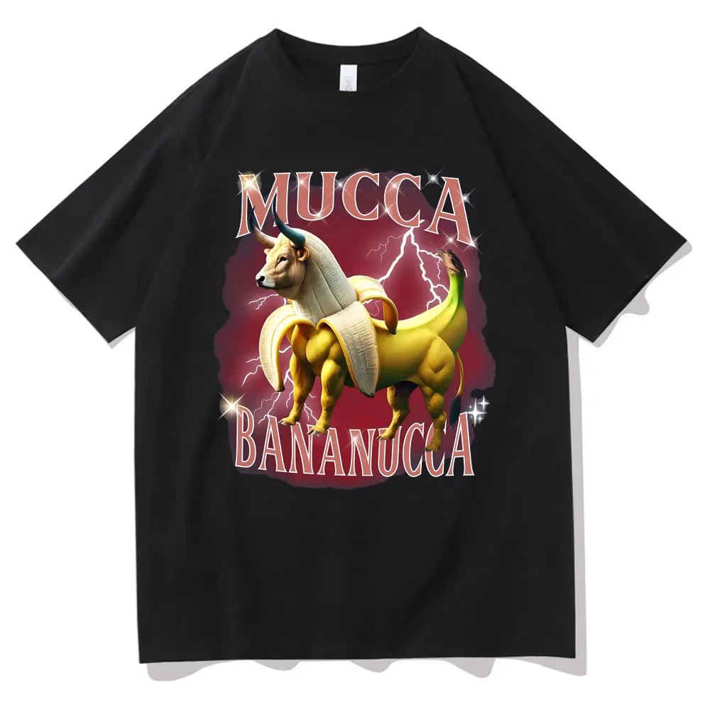 Italian Brainrot Mucca Bananucca Graphic T-shirt Banana Cattle Funny Meme Tshirt Men Women Casual T Shirts Male Oversized Tees
Italian Brainrot Mucca Bananucca Graphic T-shirt Banana Cattle Funny Meme Tshirt Men Women Casual T Shirts Male Oversized Tees