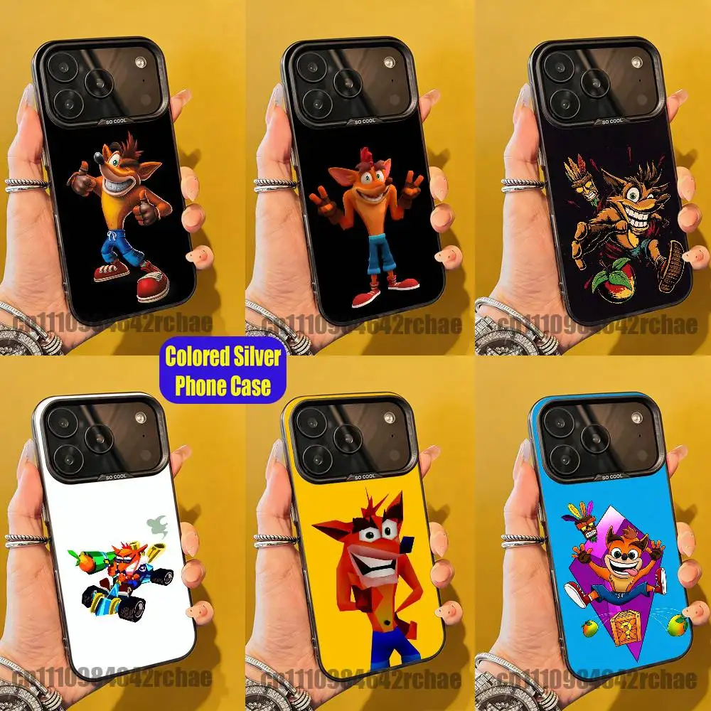 For Game C-Crash B-Bandicoot Phone Case iPhone 15,17,12,14,13,16,11,E,Max,Plus,Air,Pro,Mini Colored Silver Cover
For Game C-Crash B-Bandicoot Phone Case iPhone 15,17,12,14,13,16,11,E,Max,Plus,Air,Pro,Mini Colored Silver Cover