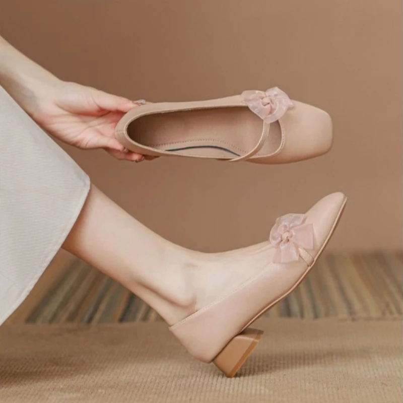 Summernew Arrivaleblogger Thick Heel Shoes Women's Shoes Pink Skirt Bows Soft Bottomflatsflats Mary
Summernew Arrivaleblogger Thick Heel Shoes Women's Shoes Pink Skirt Bows Soft Bottomflatsflats Mary