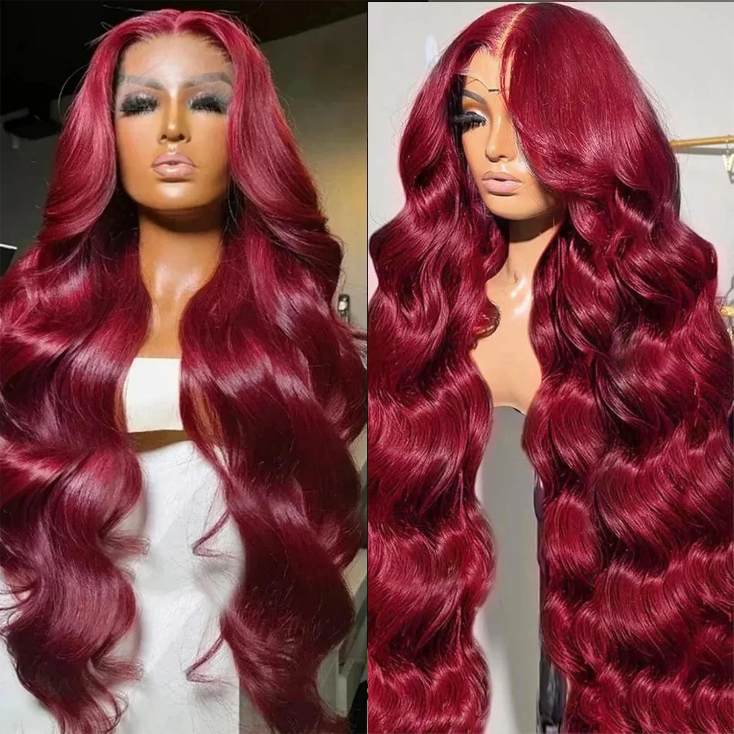 Overseas Warehouse 99J Burgundy 13x6 Hd Lace Front Wig 40 Inch Transparent Body Wave 100% Human Hair Lace Frontal Wig 4x4 5x5
Overseas Warehouse 99J Burgundy 13x6 Hd Lace Front Wig 40 Inch Transparent Body Wave 100% Human Hair Lace Frontal Wig 4x4 5x5