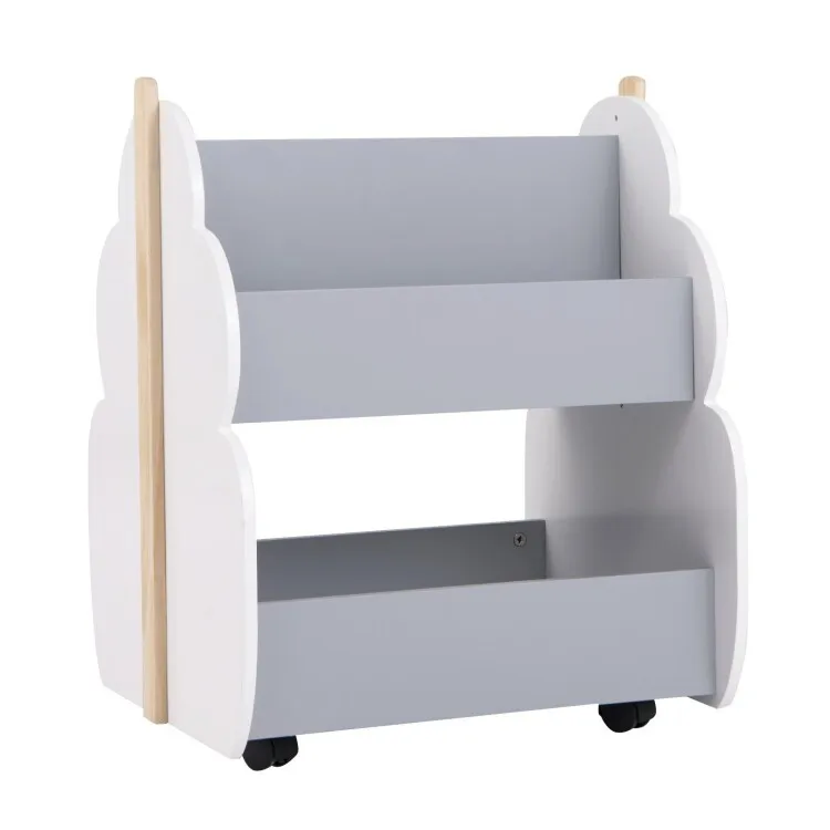 Double-sided Children's Bookcase Bookshelf Storage Display With Universal Wheels
Double-sided Children's Bookcase Bookshelf Storage Display With Universal Wheels