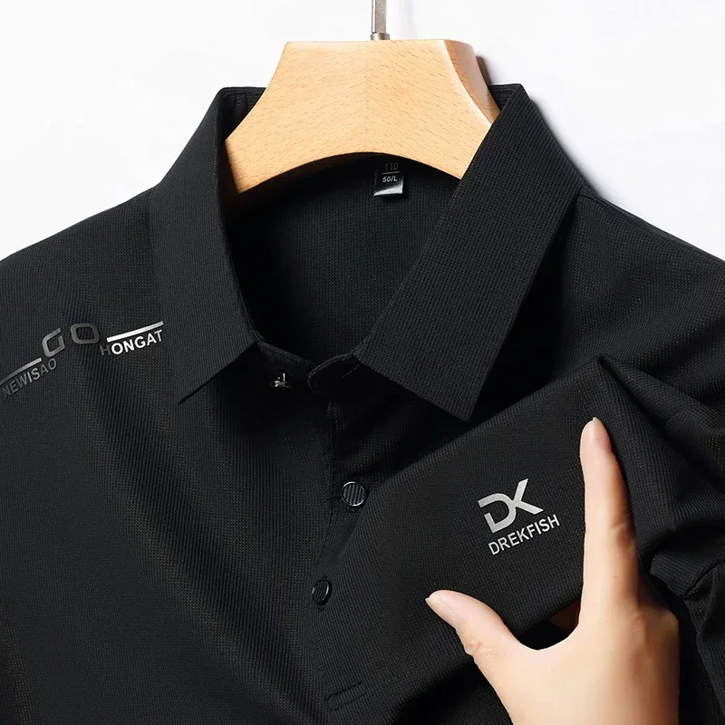 New Men's Business Casual Short Sleeved Shirt with Badge Solid Color Polo Shirt Fashionable Breathable Comfortable Versatile Top
New Men's Business Casual Short Sleeved Shirt with Badge Solid Color Polo Shirt Fashionable Breathable Comfortable Versatile Top