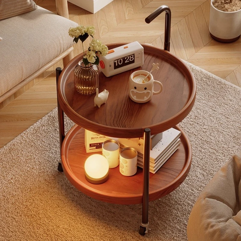 Portable Sofa Side Table with Smooth Rotating Wheels Multi-Layer Living Room Storage Bedside Cart round Coffee Table
Portable Sofa Side Table with Smooth Rotating Wheels Multi-Layer Living Room Storage Bedside Cart round Coffee Table