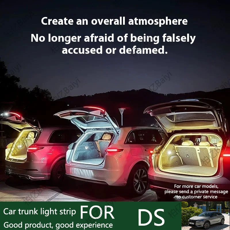 For DS Full range rear trunk lights for cars, SUVs, sedans, taillights, ambient lights, automatic 200cm 400cm
For DS Full range rear trunk lights for cars, SUVs, sedans, taillights, ambient lights, automatic 200cm 400cm