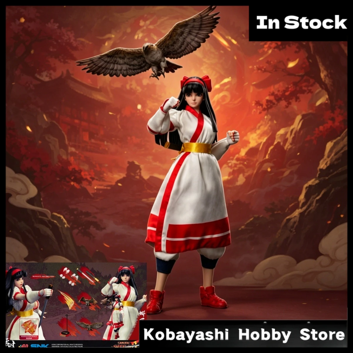 In Stock Genuine Tunshi Studio TS-018 Nakoruru Samurai Shodown 1/6 Scale Premium Collectible Action Figure
In Stock Genuine Tunshi Studio TS-018 Nakoruru Samurai Shodown 1/6 Scale Premium Collectible Action Figure
