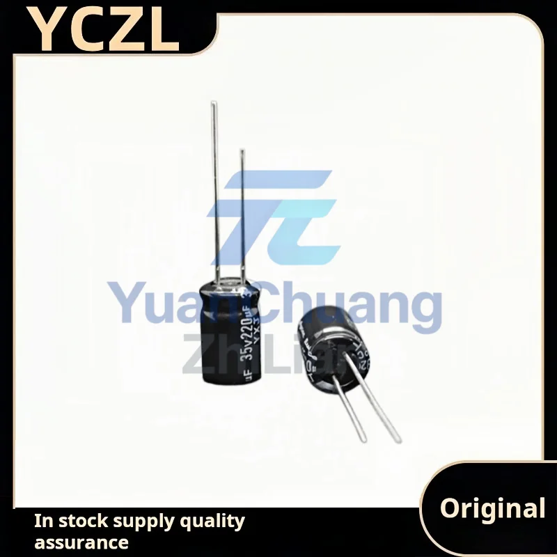 50PCS 35v220uF new genuine electrolytic capacitor YXJ long life 105 degrees 8*11.5
50PCS 35v220uF new genuine electrolytic capacitor YXJ long life 105 degrees 8*11.5