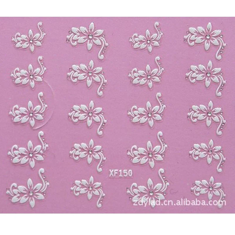 Waterproof Water Transfer Nails Art Sticker Fshion 3D Flower Design Girl And Women Manicure Tools Nail Decoration Decals XF150
Waterproof Water Transfer Nails Art Sticker Fshion 3D Flower Design Girl And Women Manicure Tools Nail Decoration Decals XF150