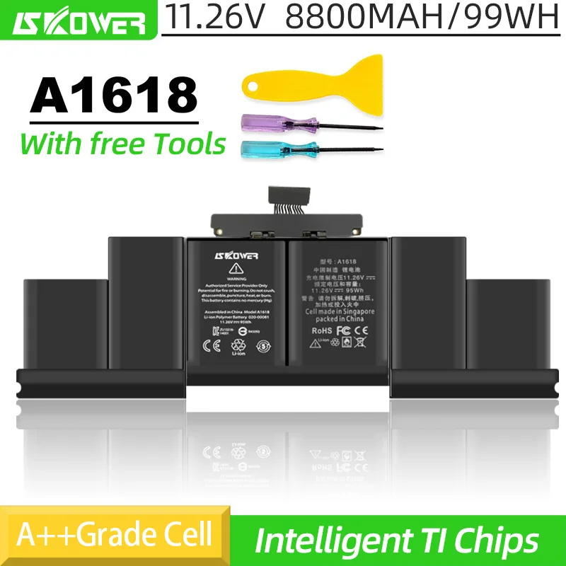 SKOWER A1618 A1398 Battery For Apple MacBook Pro 15" A1398 2015 Year 020-00079 MJLQ2LL/A MJLT2LL/A With Tools 8800mAh 99.5Wh
SKOWER A1618 A1398 Battery For Apple MacBook Pro 15" A1398 2015 Year 020-00079 MJLQ2LL/A MJLT2LL/A With Tools 8800mAh 99.5Wh