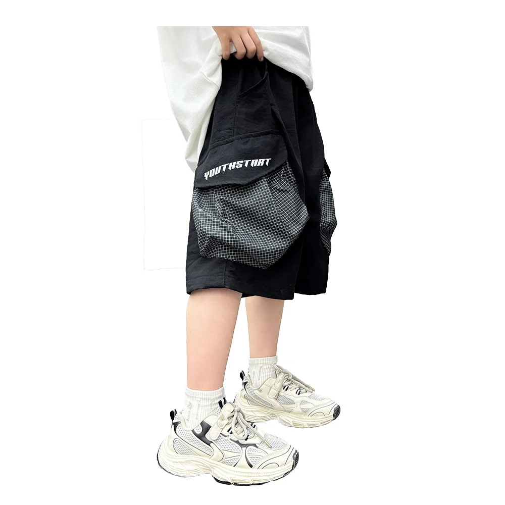 Tweens Child New Summer Black Cargo Shorts with Pocket for Boys Casual Zipper Shorts Kids Loose Style Knee-Length Pants 4-14 T
Tweens Child New Summer Black Cargo Shorts with Pocket for Boys Casual Zipper Shorts Kids Loose Style Knee-Length Pants 4-14 T