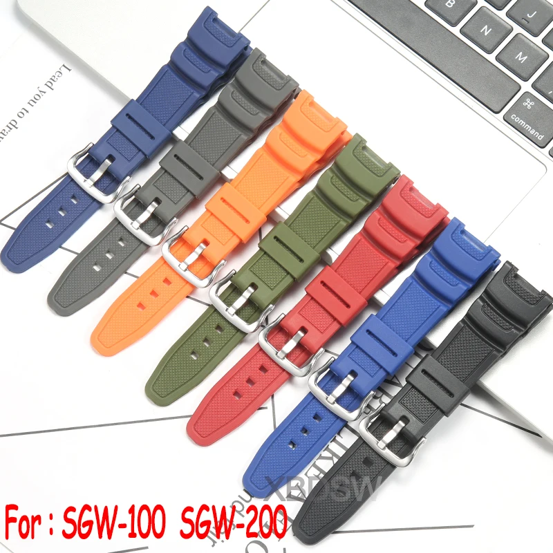 SGW100 Resin Watch Strap With Metal Bracket For Casio 3157 SGW-100 Watchband SGW100 Series Replacement Band Sport Accessories
SGW100 Resin Watch Strap With Metal Bracket For Casio 3157 SGW-100 Watchband SGW100 Series Replacement Band Sport Accessories