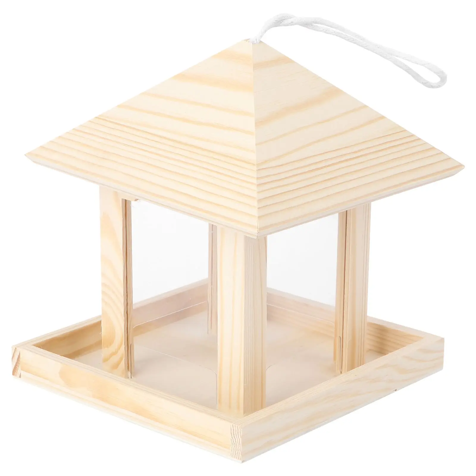 Wooden Bird Feeder Hanging Outdoor Decorative Garden Ornament Container Holder Feeding Supplies Small Birds Pet Supplies
Wooden Bird Feeder Hanging Outdoor Decorative Garden Ornament Container Holder Feeding Supplies Small Birds Pet Supplies