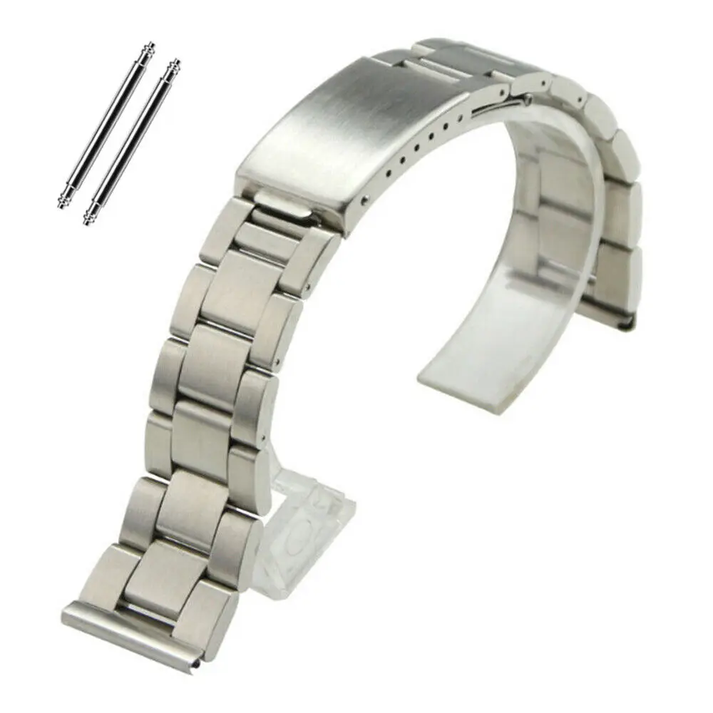 18mm 19mm 20mm Silver Brushed Solid Stainless Steel Watch Band Men Women High Quality Sports Metal Watch Strap Bracelet
18mm 19mm 20mm Silver Brushed Solid Stainless Steel Watch Band Men Women High Quality Sports Metal Watch Strap Bracelet