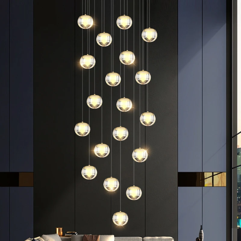 2023 Modern Ball Line Chandelier For Staircase Living Room Pendant Lights Home Decor Dining Lighting Suspension Design Lusters
2023 Modern Ball Line Chandelier For Staircase Living Room Pendant Lights Home Decor Dining Lighting Suspension Design Lusters