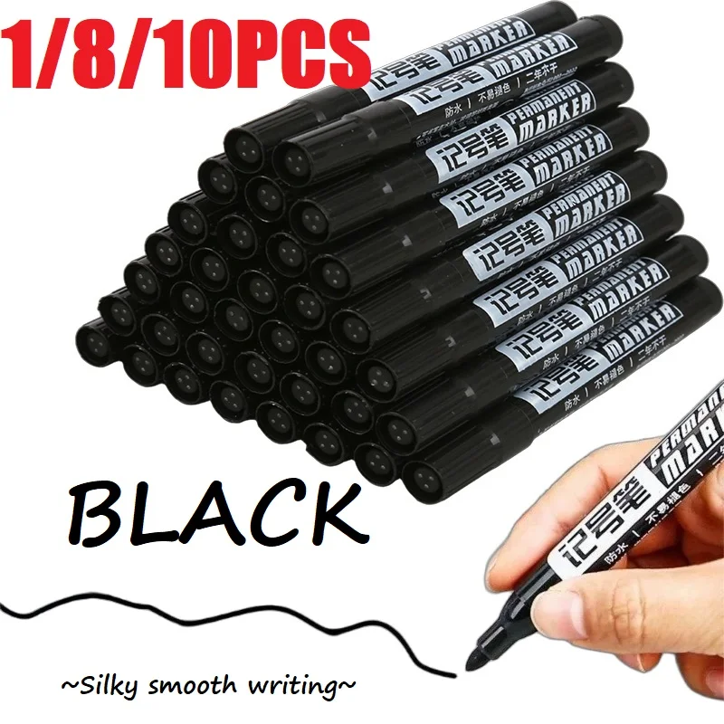 1/8/10Pcs Oil Marker Non-deletion Against Wate Quick Dry Permanent Markers for Art School Supply Black Marking Pen YQB02
1/8/10Pcs Oil Marker Non-deletion Against Wate Quick Dry Permanent Markers for Art School Supply Black Marking Pen YQB02
