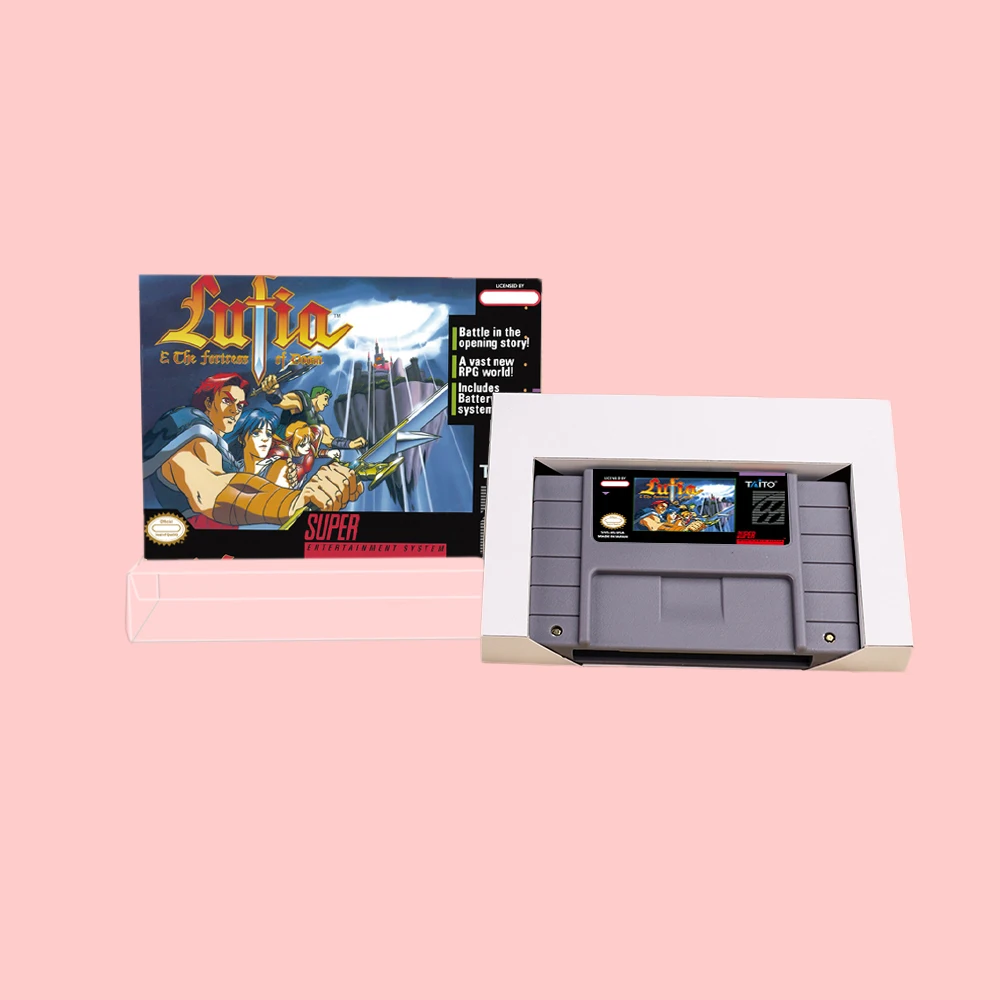 Lufia I Game with Box (Battery Save) 16bit game card for USA NTSC version SNES video game console
Lufia I Game with Box (Battery Save) 16bit game card for USA NTSC version SNES video game console