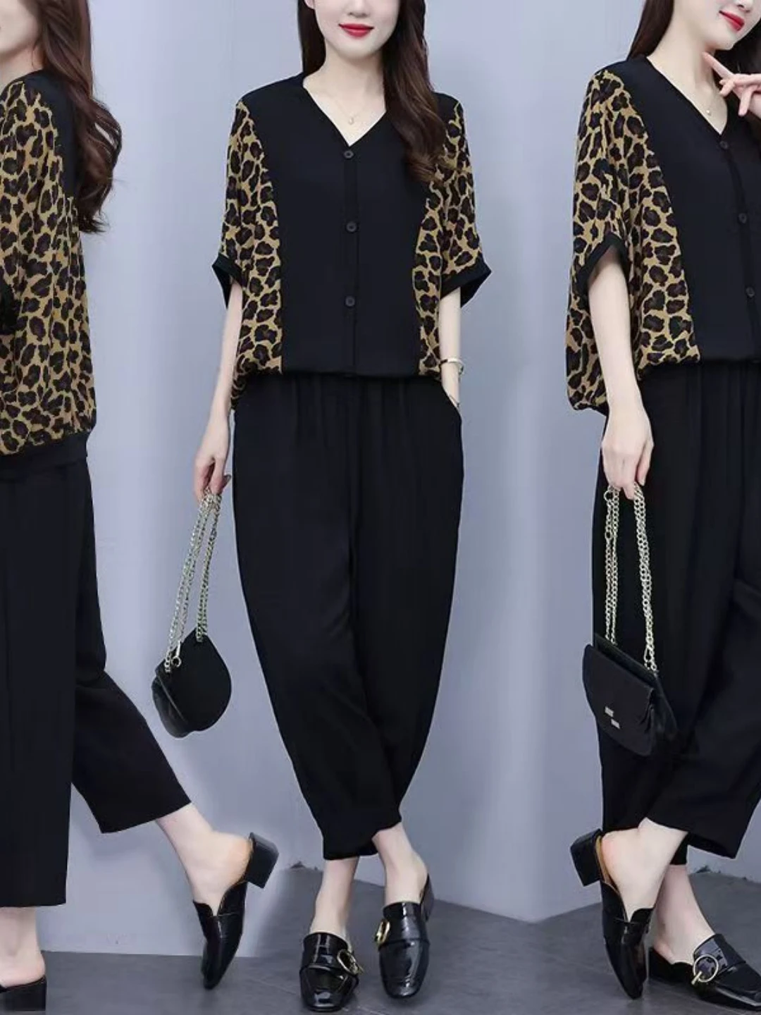 plus Size Women's Casual Fashionable Breathable Summer New Loose Harem Pants Set Two Pieces Set Meat Concealing Anti-aging
plus Size Women's Casual Fashionable Breathable Summer New Loose Harem Pants Set Two Pieces Set Meat Concealing Anti-aging