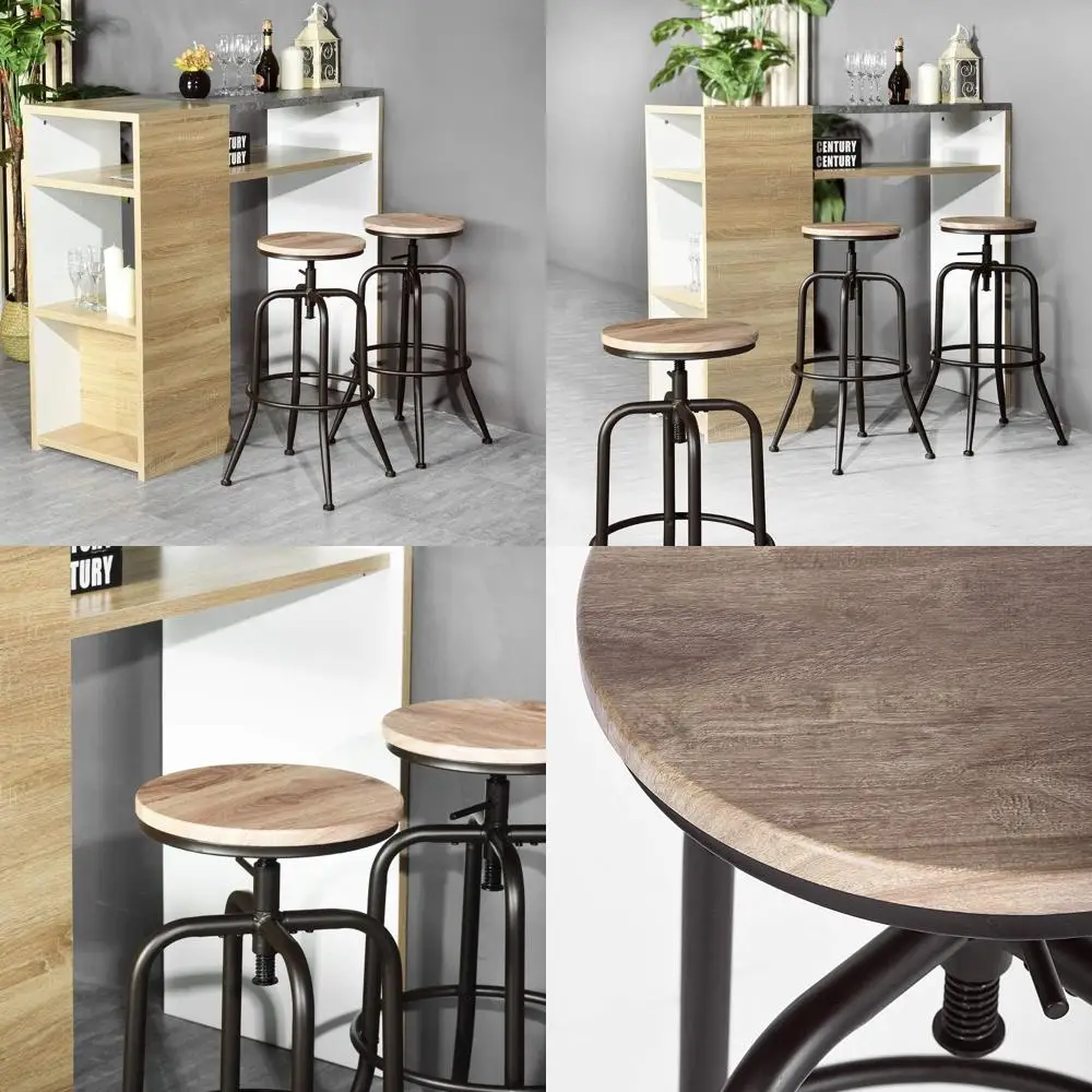 Adjustable PVC Seat Bar Stool with Metal Frame
Adjustable PVC Seat Bar Stool with Metal Frame