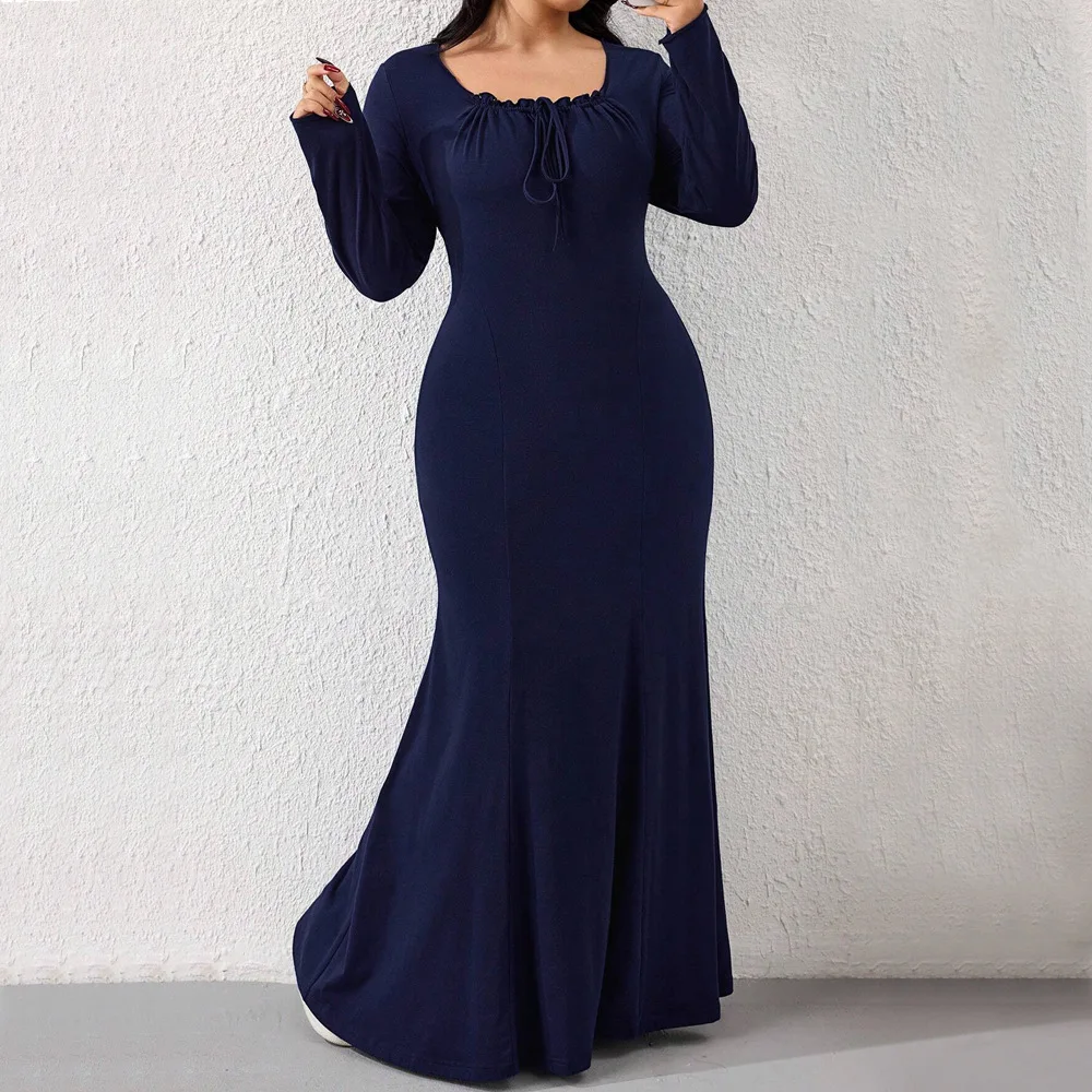 Large Size Women's Simple and Elegant Style Dress, Sweet Autumn and Winter Design Sense, Niche Temperament Long Skirt Casual Y2k
Large Size Women's Simple and Elegant Style Dress, Sweet Autumn and Winter Design Sense, Niche Temperament Long Skirt Casual Y2k