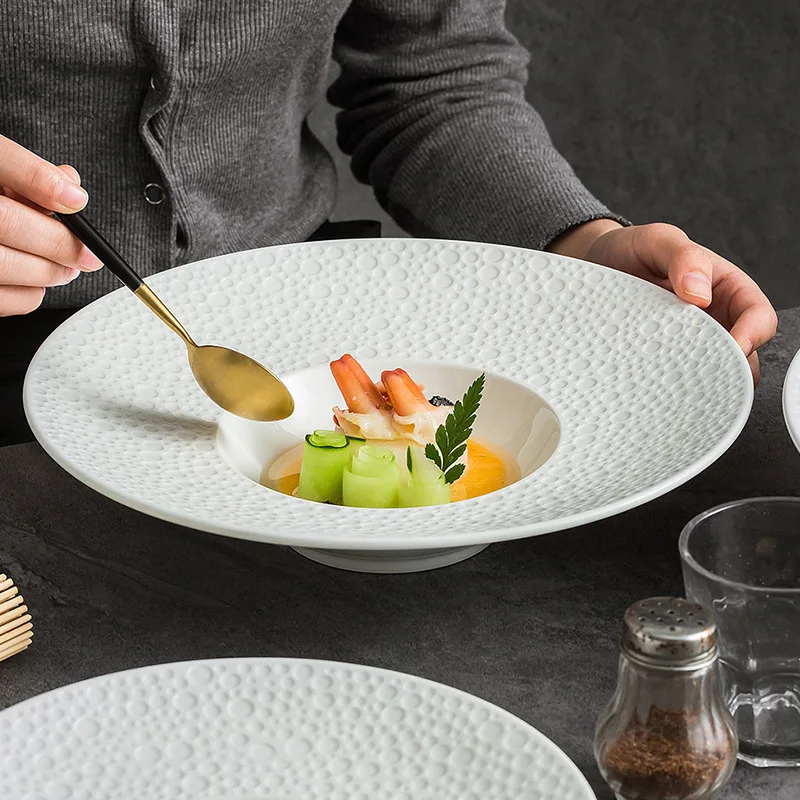 Ceramic Hat Plate Italian Dessert Plate Creative Western Dish for Hotel Restaurant New Style Tableware
Ceramic Hat Plate Italian Dessert Plate Creative Western Dish for Hotel Restaurant New Style Tableware