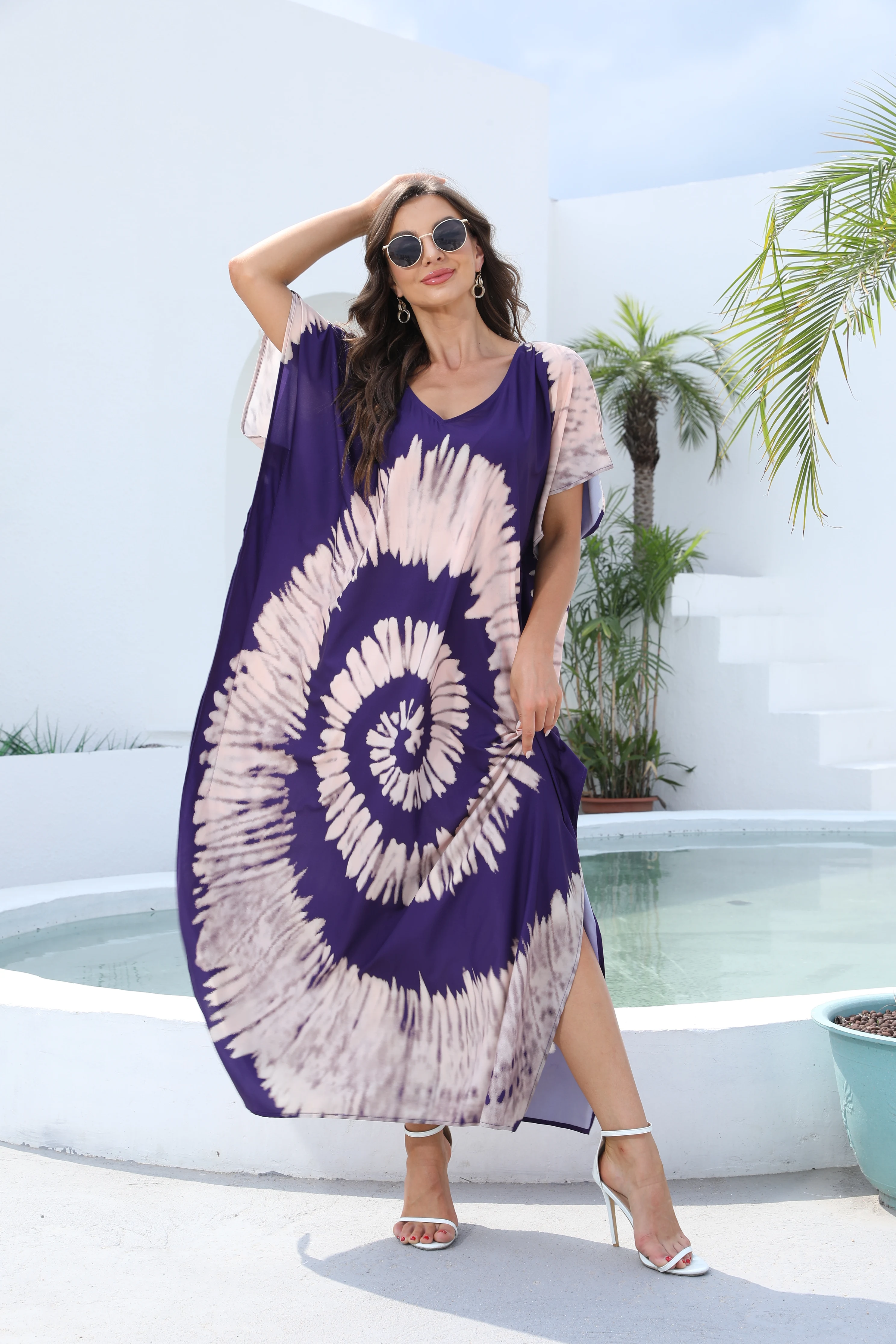 Summer Women's Bohemian Kaftan Dress Ethnic Design Beach Bikini Cover Up
Summer Women's Bohemian Kaftan Dress Ethnic Design Beach Bikini Cover Up