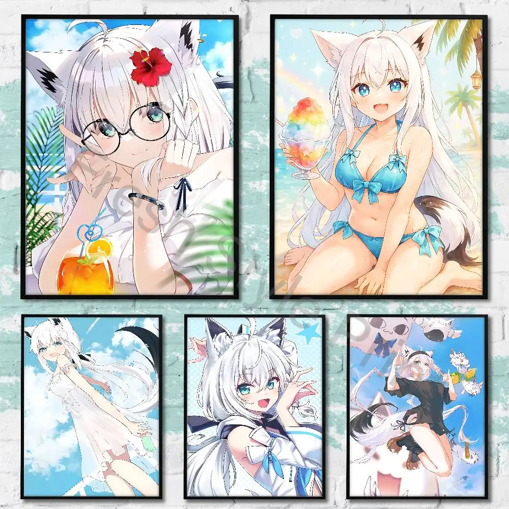 Cute S-Shirakami F-Fubuki Vtuber Poster Fancy Wall Sticker for Living room bar retro decorative painting room
Cute S-Shirakami F-Fubuki Vtuber Poster Fancy Wall Sticker for Living room bar retro decorative painting room