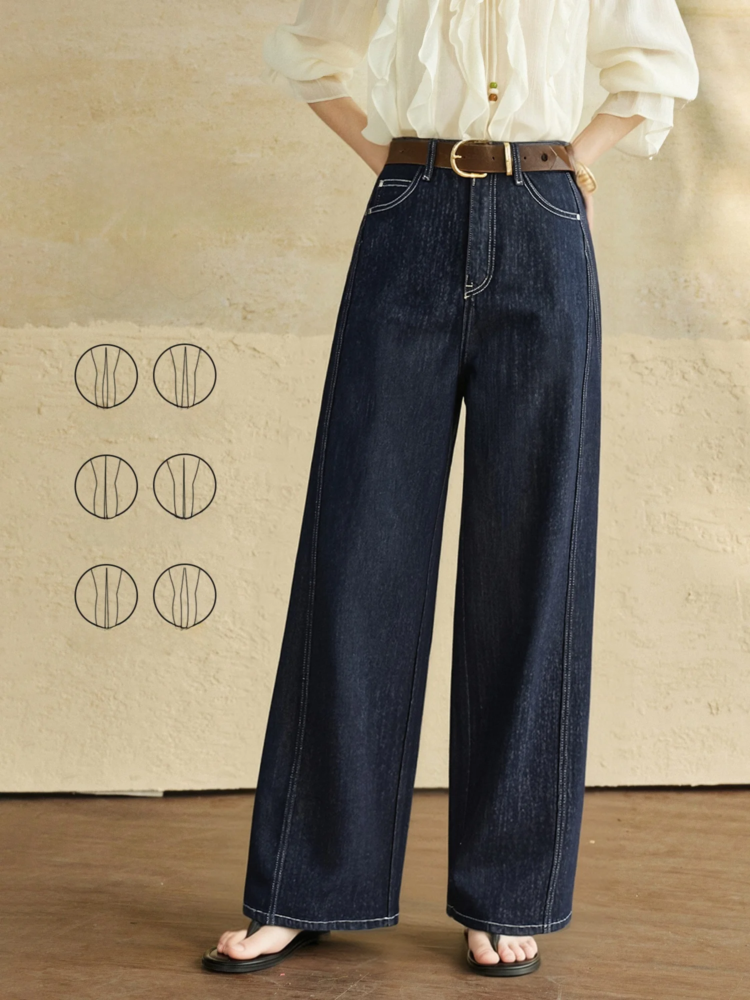 Skin-friendly Cotton Stretch Denim Wide-leg Classic Straight-leg Jeans Women's Trousers Comfortable Fit Casual Commute Style
Skin-friendly Cotton Stretch Denim Wide-leg Classic Straight-leg Jeans Women's Trousers Comfortable Fit Casual Commute Style