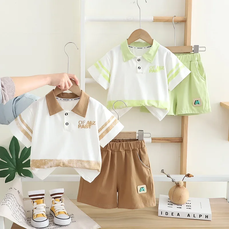 New Summer Baby Clothes Suit Children Boys T-Shirt Shorts 2Pcs/Set Kids Clothing Infant Casual Cotton Costume Toddler Tracksuits
New Summer Baby Clothes Suit Children Boys T-Shirt Shorts 2Pcs/Set Kids Clothing Infant Casual Cotton Costume Toddler Tracksuits