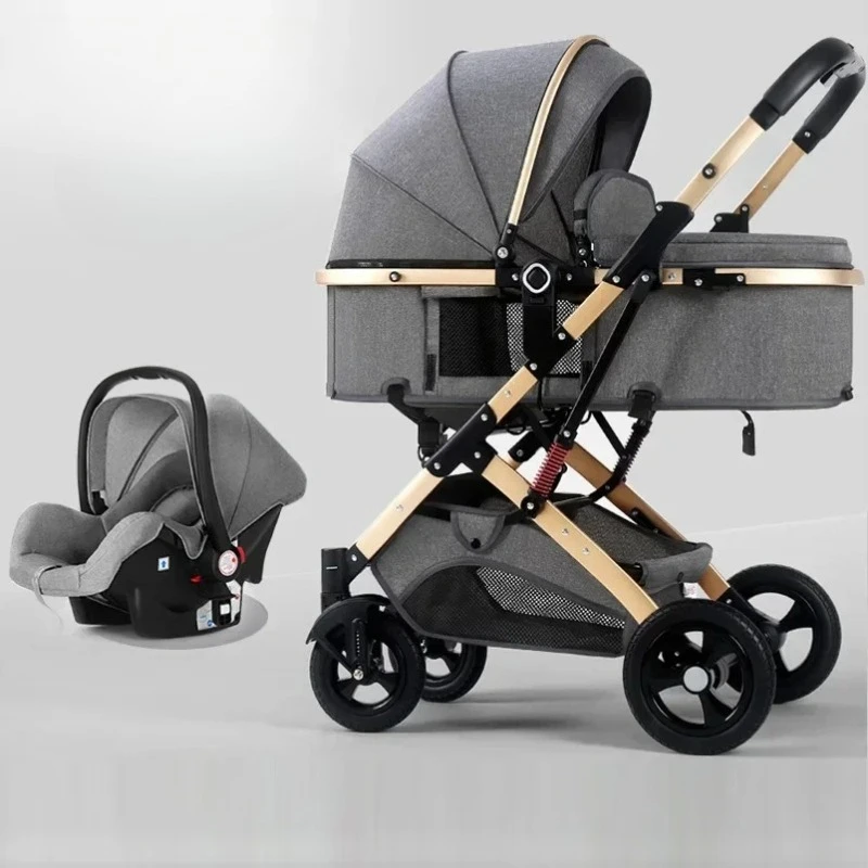 EG256 Newborn Baby Stroller, Two-Way Reclining Pushchair, High Landscape Foldable Carriage, Multi-Function Baby Stroller
EG256 Newborn Baby Stroller, Two-Way Reclining Pushchair, High Landscape Foldable Carriage, Multi-Function Baby Stroller