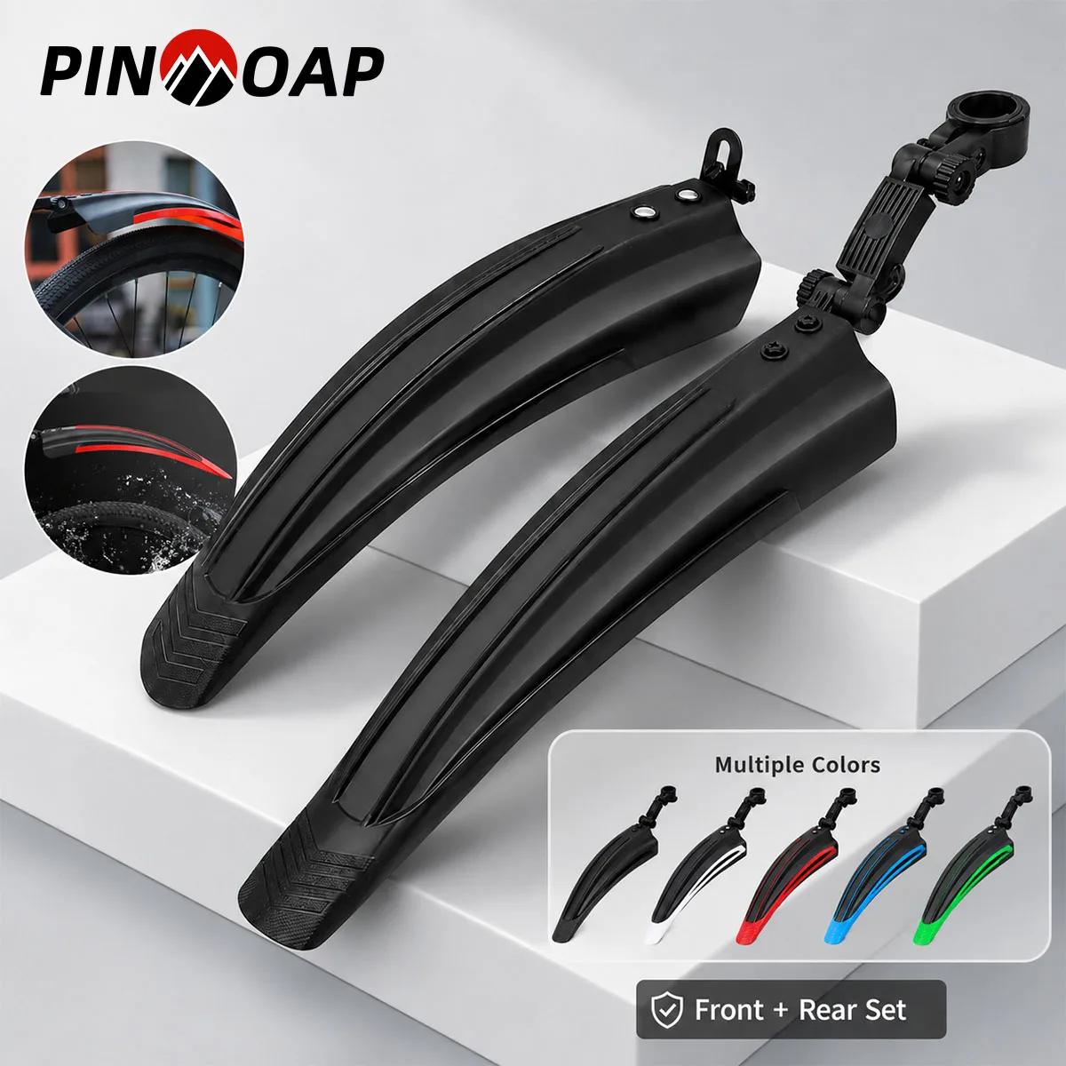 PINMOAP 2PCS Bike Mudguard Set Front Rear Bicycle Fenders Splash Guard Adjustable MTB Road Bike Cycling Accessories Lightweight
PINMOAP 2PCS Bike Mudguard Set Front Rear Bicycle Fenders Splash Guard Adjustable MTB Road Bike Cycling Accessories Lightweight
