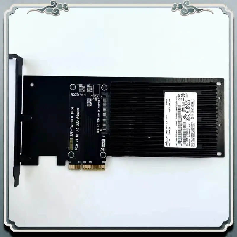 Премиум-адаптер жесткого диска Pcie 5.0 X4 к U.3 SSD PCI Express Gen5.0 4X к U.3 SFF-TA-1001 Карта адаптера жесткого диска SSD
Премиум-адаптер жесткого диска Pcie 5.0 X4 к U.3 SSD PCI Express Gen5.0 4X к U.3 SFF-TA-1001 Карта адаптера жесткого диска SSD