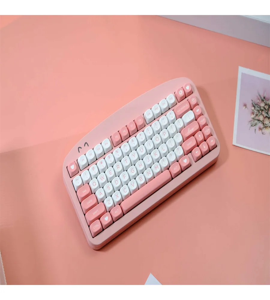 Valentine's Day keycap 126 keys PBT material MOA highly sublimation process suitable for a variety of mechanical keyboards
Valentine's Day keycap 126 keys PBT material MOA highly sublimation process suitable for a variety of mechanical keyboards