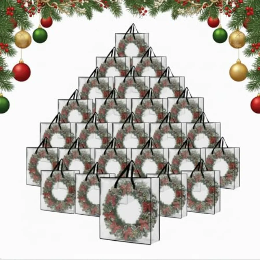 24 Pack Wreath Storage Bag Christmas Decoration Garland Container 25.6 Inch Large Clear Door Wreath Organizers Moving Boxes Pac
24 Pack Wreath Storage Bag Christmas Decoration Garland Container 25.6 Inch Large Clear Door Wreath Organizers Moving Boxes Pac