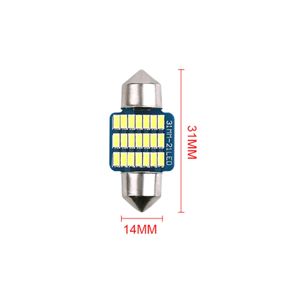 21SMD LED LED Roof Reading Light DC12V 31mm Aluminum Material License Plate Light Double Tip Decoding Interior Decorative Lights
21SMD LED LED Roof Reading Light DC12V 31mm Aluminum Material License Plate Light Double Tip Decoding Interior Decorative Lights