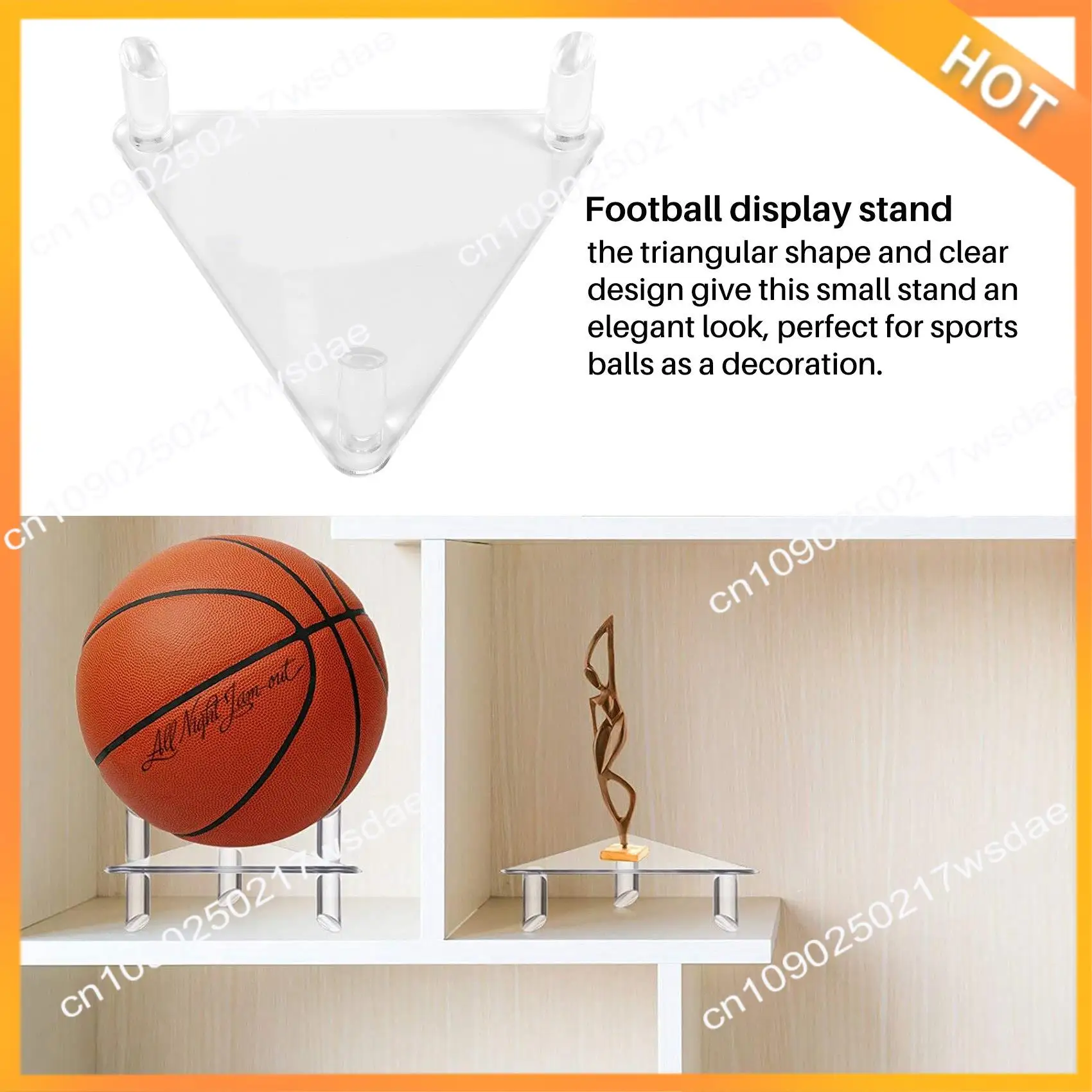 X08A Acrylic Ball Stand - Holds Footballs, Basketballs, Volleyballs Or Soccer Balls - Display Stand Or Holder
X08A Acrylic Ball Stand - Holds Footballs, Basketballs, Volleyballs Or Soccer Balls - Display Stand Or Holder
