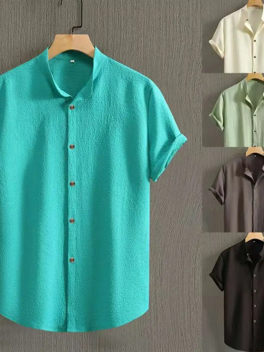 New Cotton Linen Men's Casual irt Slim Fit ort Sve Stand Collar Pure Color Summer Faion Top for Men 533Iw
New Cotton Linen Men's Casual irt Slim Fit ort Sve Stand Collar Pure Color Summer Faion Top for Men 533Iw