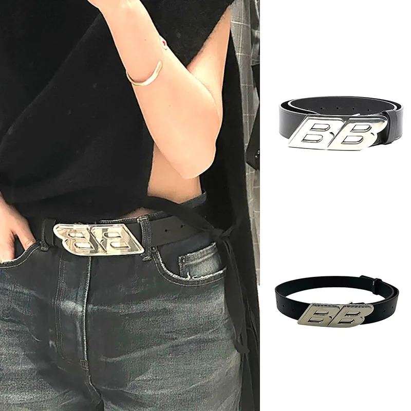 Classic BB alloy belt Unisex Vintage Leather Adjustable Buckle Waistband 2025 New man woman luxury double B letters Black belts
Classic BB alloy belt Unisex Vintage Leather Adjustable Buckle Waistband 2025 New man woman luxury double B letters Black belts