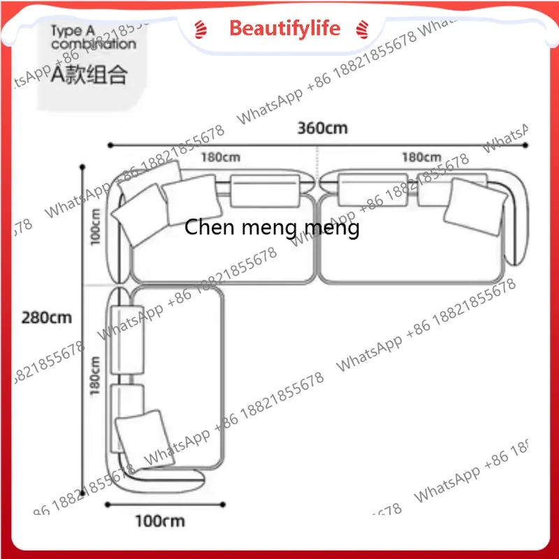 A38 Italian minimalist corner sofa living room size apartment modern simple light luxury villa straight row sofa
A38 Italian minimalist corner sofa living room size apartment modern simple light luxury villa straight row sofa