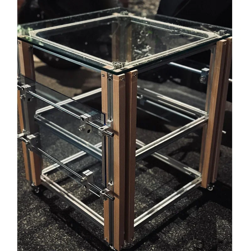 Modern simple aluminum profile rack, living room and bedroom storage rack
Modern simple aluminum profile rack, living room and bedroom storage rack