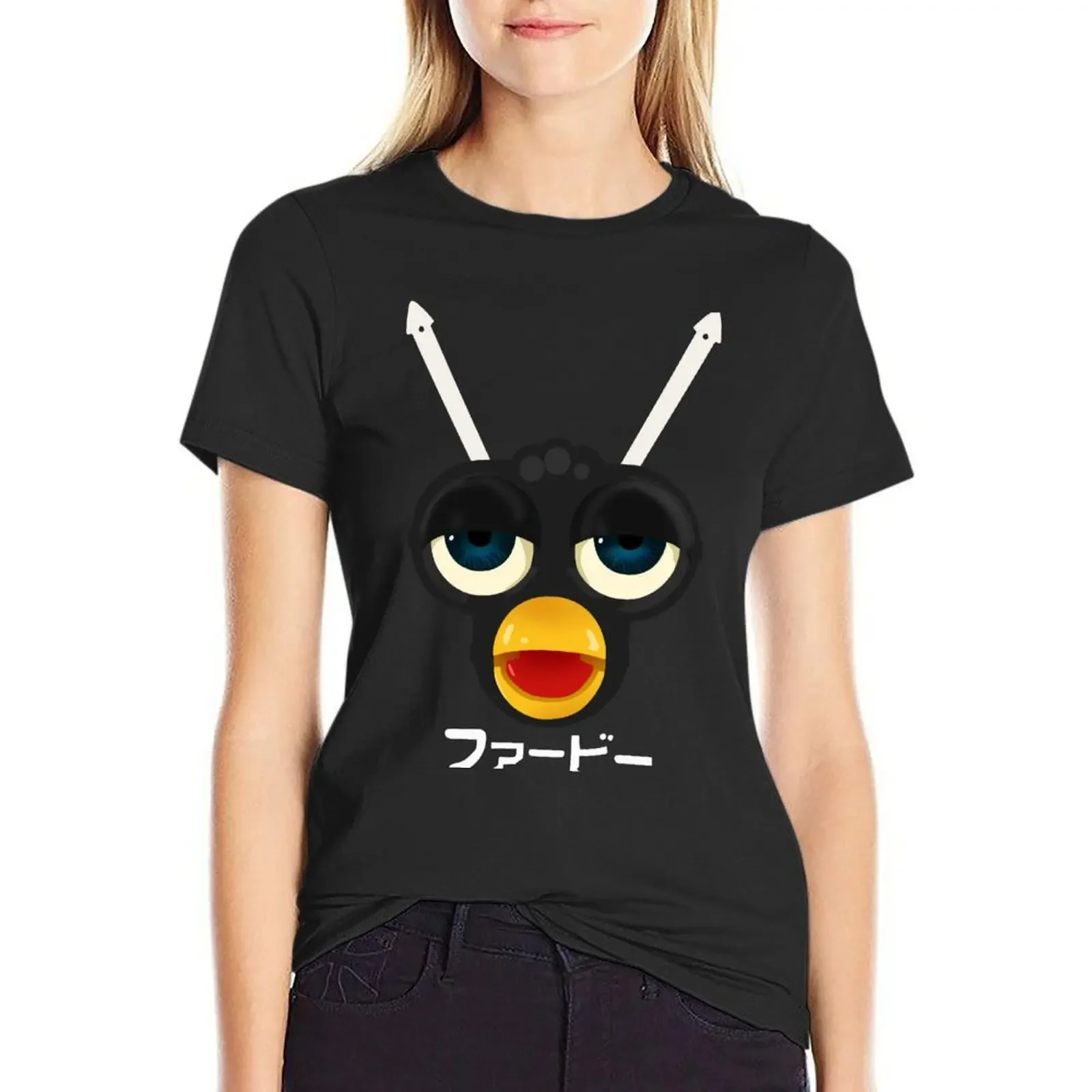 Furby (Japanese) T-Shirt blacks vintage animal print shirt for girls customs cute t-shirts for Women
Furby (Japanese) T-Shirt blacks vintage animal print shirt for girls customs cute t-shirts for Women