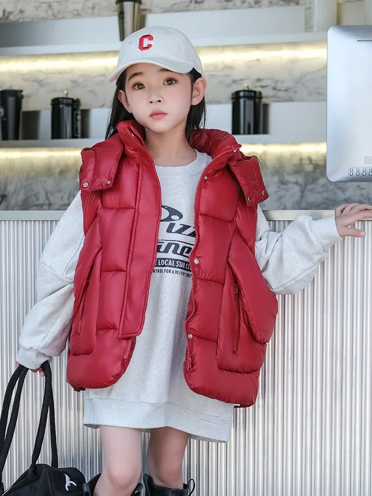 2024 Autumn Winter Children Vest For Girls Hooded Thicken Warm Girls Sleeveless Jacket 3-12 Years Kids Teenager Waistcoat TR282
2024 Autumn Winter Children Vest For Girls Hooded Thicken Warm Girls Sleeveless Jacket 3-12 Years Kids Teenager Waistcoat TR282