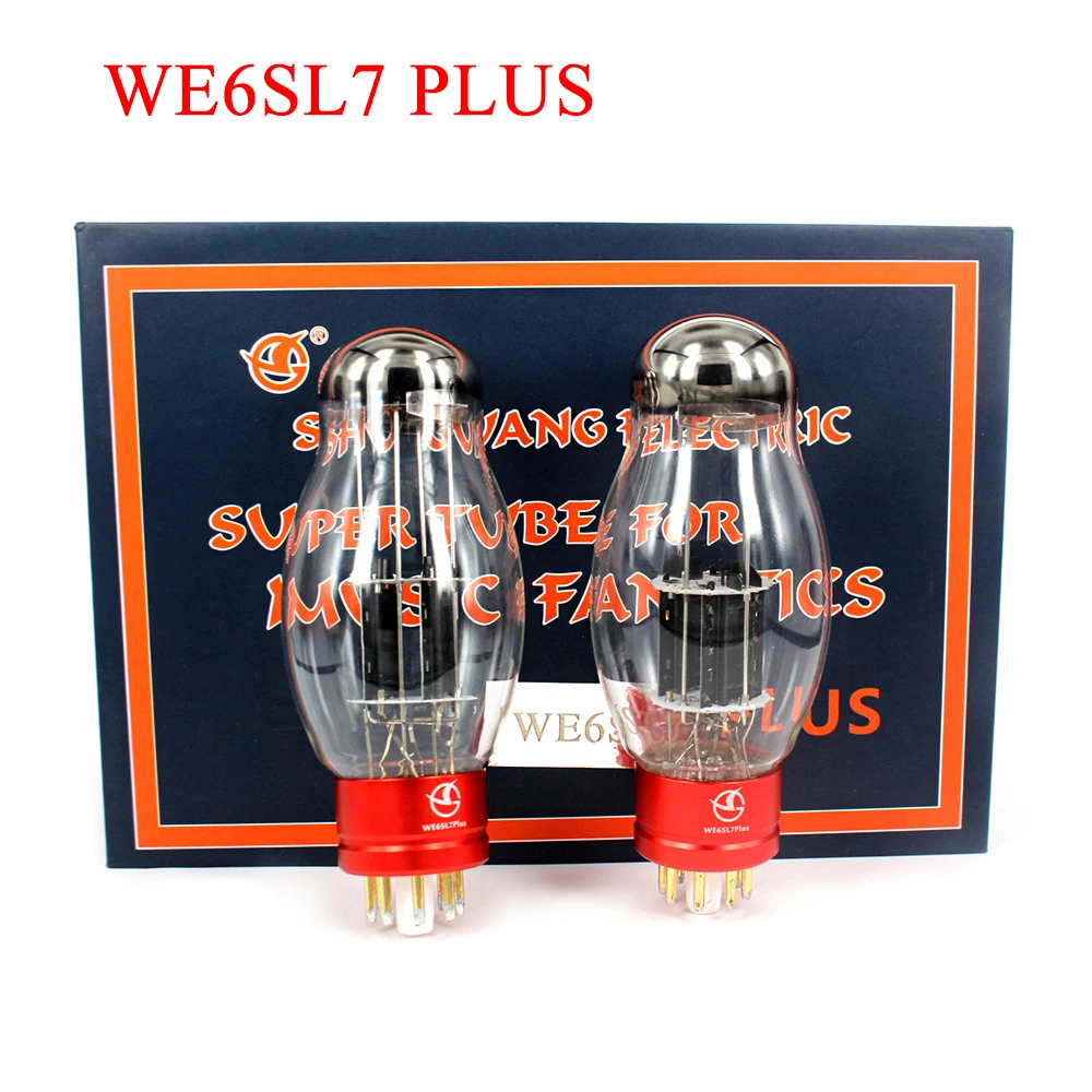 SHUGUANG WE6SL7 PLUS Electronic Tube Direct Generation 6SL7 6N9P ECC35 Dual Screen Flow Precision Matching for Audio Amplifier
SHUGUANG WE6SL7 PLUS Electronic Tube Direct Generation 6SL7 6N9P ECC35 Dual Screen Flow Precision Matching for Audio Amplifier