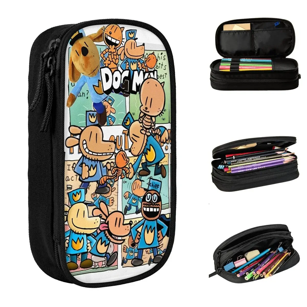 Large-capacity Pencil Pouch Dog Man Comic Office Accessories Double Layer Pen Case Women Makeup Bag Perfect Gifts
Large-capacity Pencil Pouch Dog Man Comic Office Accessories Double Layer Pen Case Women Makeup Bag Perfect Gifts