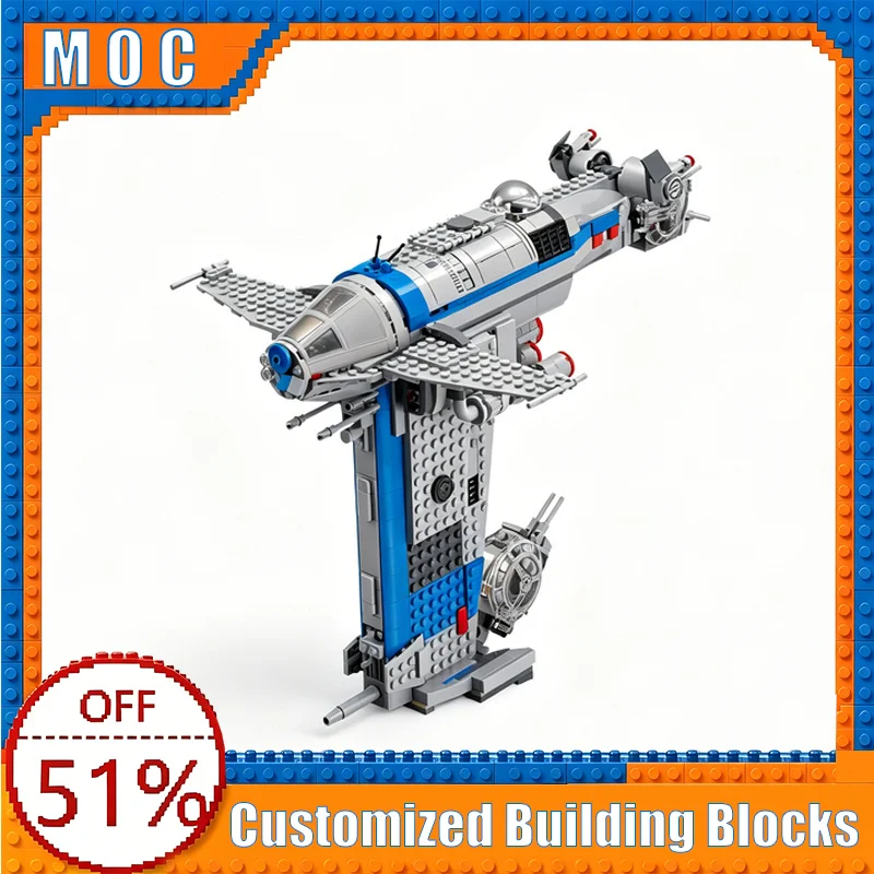 NEW 780 Parts Resistance Bomber Space War Model Custom Building Blocks DIY Assembly Educational Toy Popular Gifts For Kids Boys
NEW 780 Parts Resistance Bomber Space War Model Custom Building Blocks DIY Assembly Educational Toy Popular Gifts For Kids Boys